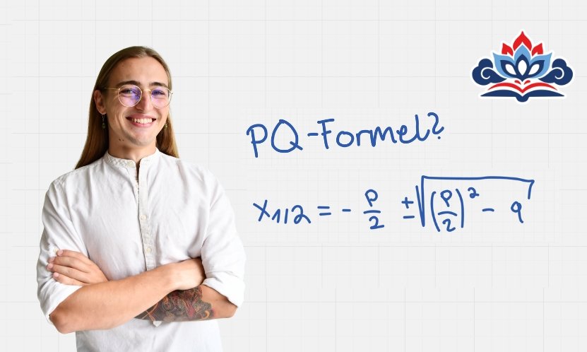 Bild mit der PQ-Formel als mathematische Gleichung und dem Schriftzug „PQ-Formel“.